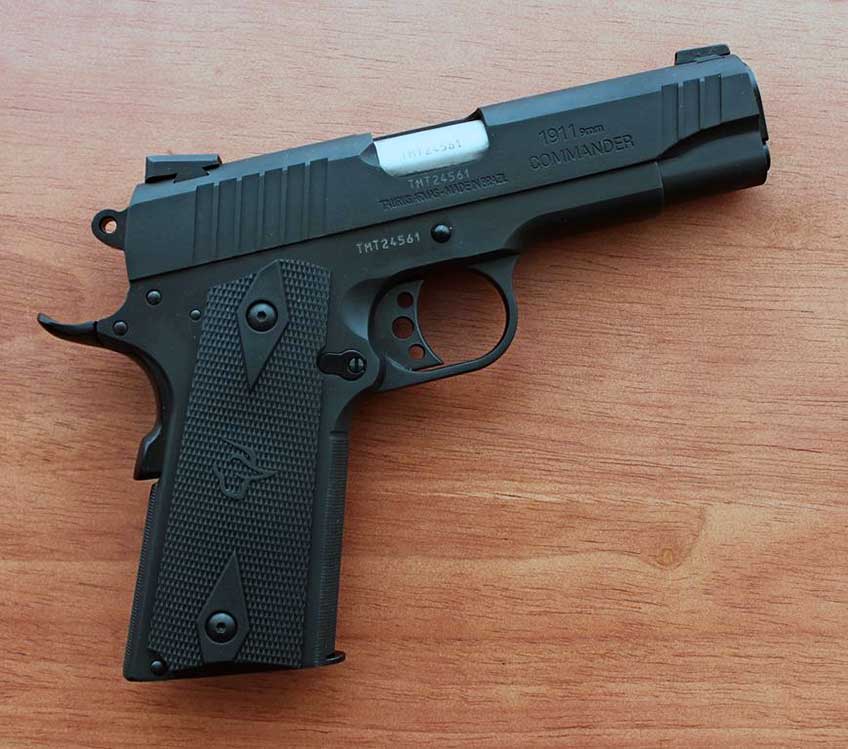 Right side view of the Taurus 1911 Commander in 9 mm.