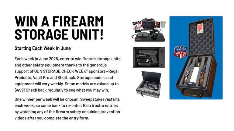 "Gun Storage Check Week" Kicks Off June 1, 2025 | An Official Journal Of The NRA