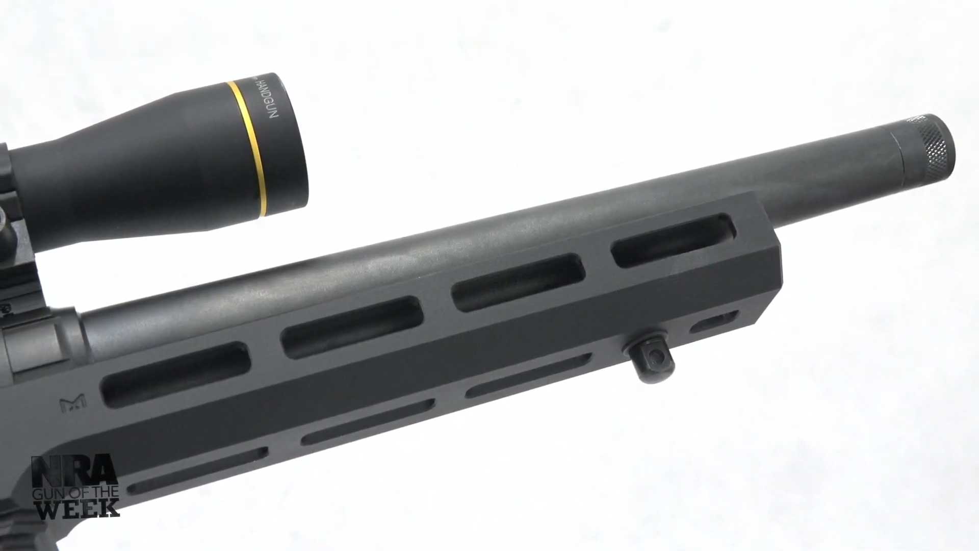 Savage Arms 110 PCS closeup detail barrel fore-end gun parts handgun