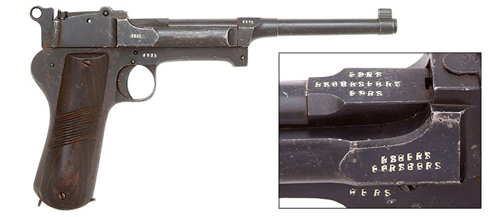 pistol in 7.63 mm Mauser