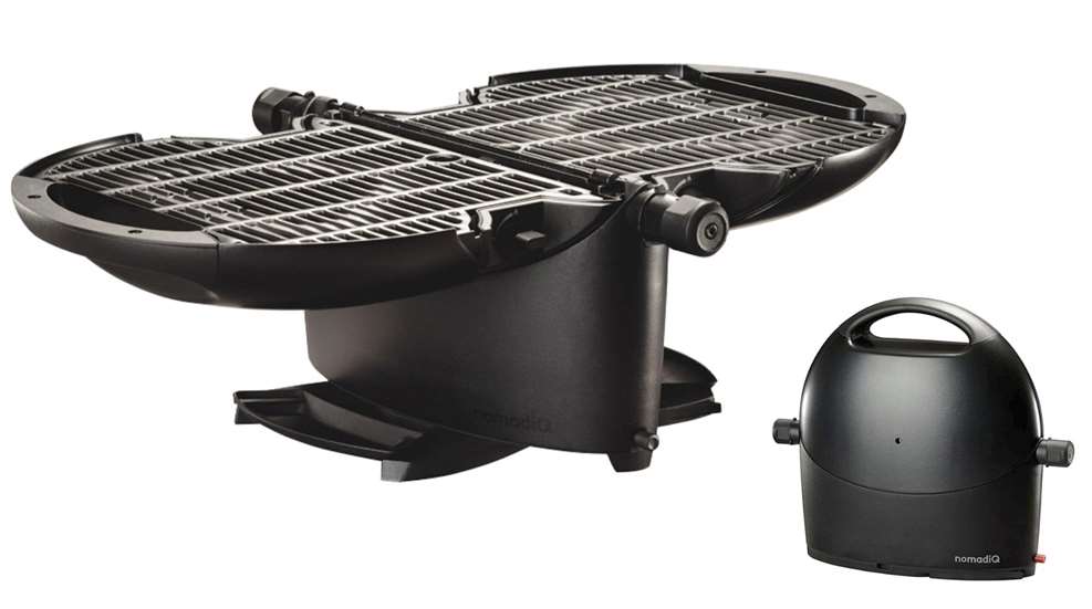 NOMADIQ Portable Propane Gas Grill, Small, Lightweight BBQ, Perfect for Camping, Tailgating, Outdoor Cooking, RV, Boats, Travel