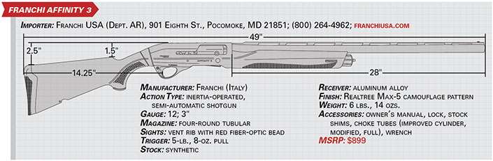 Affinity 3 Black Synt, Shotguns And Hunting Rifles, Italian Gun Maker