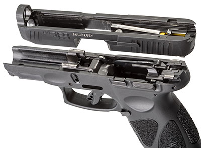 G3c’s firing mechanism gun pistol disassemble upside down internal parts metal