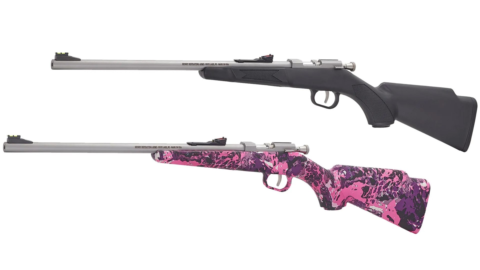 Left side of the Henry Repeating Arms Mini Bolt Youth G2 rifle.