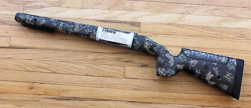 left side camouflage riflestock gunstock parts