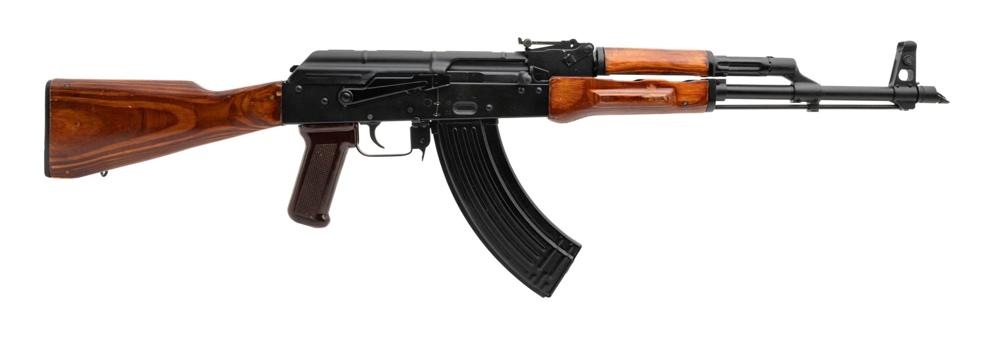 Right side view of a 1973 Tula AKM semi-automatic kit built using a Childers receiver. Photograph by Jeff Hallinan of Collectors Firearms in Houston, Texas.