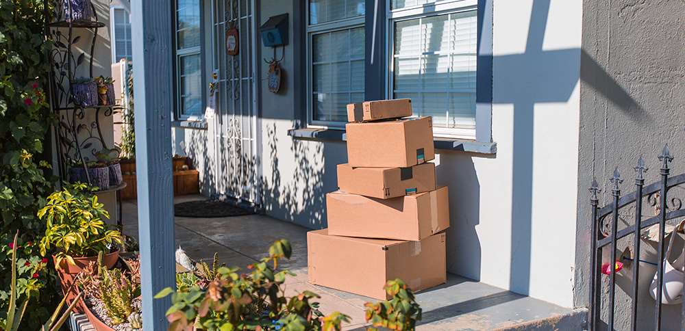 Packages piling up on porch