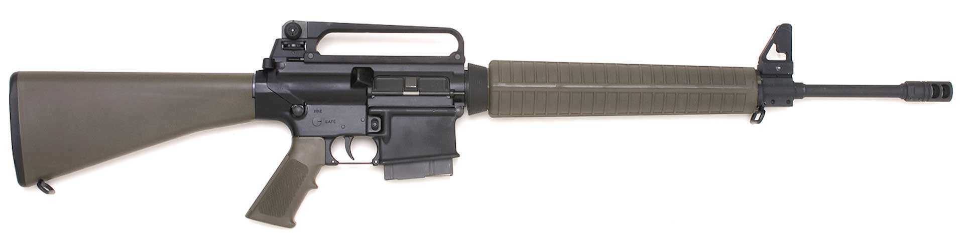 right side rifle gun carbine green plastic stocks armalite ar10