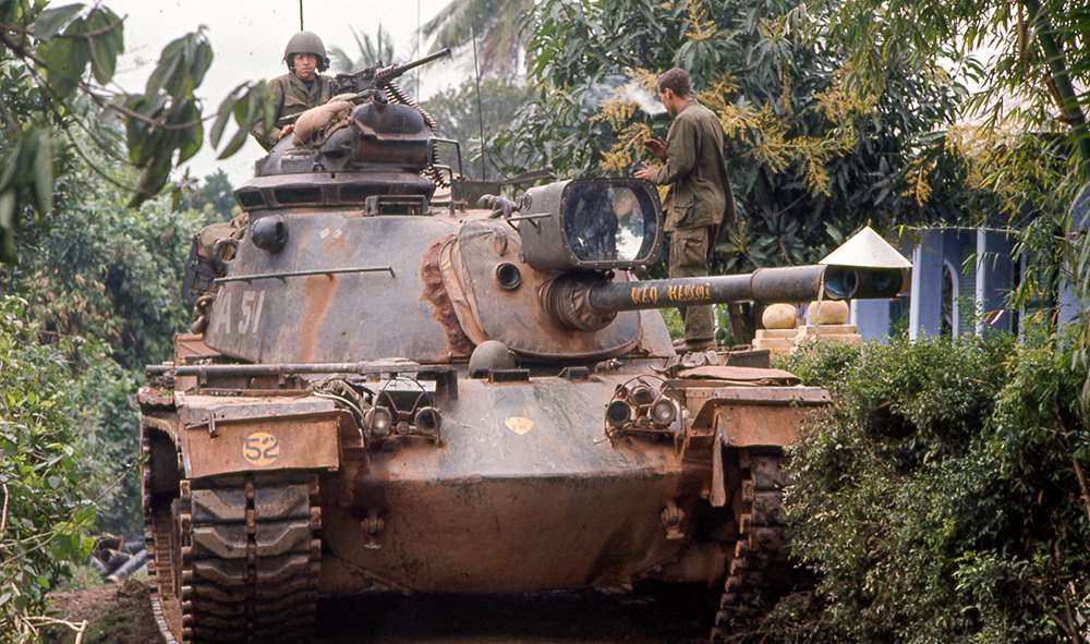 A 51, an M48A3 of Company A, 1st Marine Tank Battalion