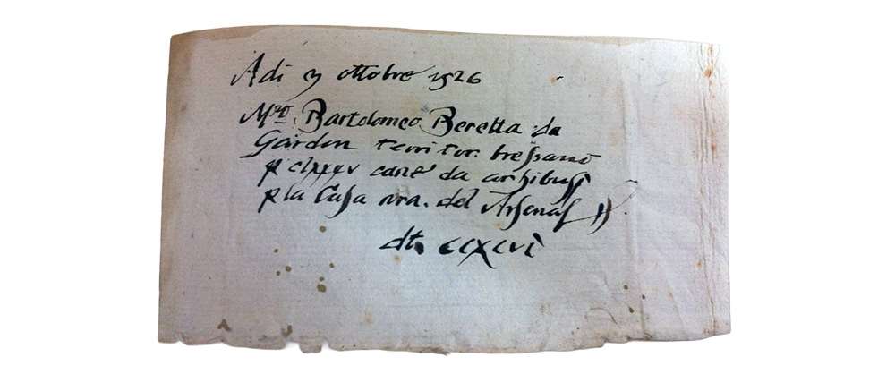 purchase order from the Serene Republic of Venice