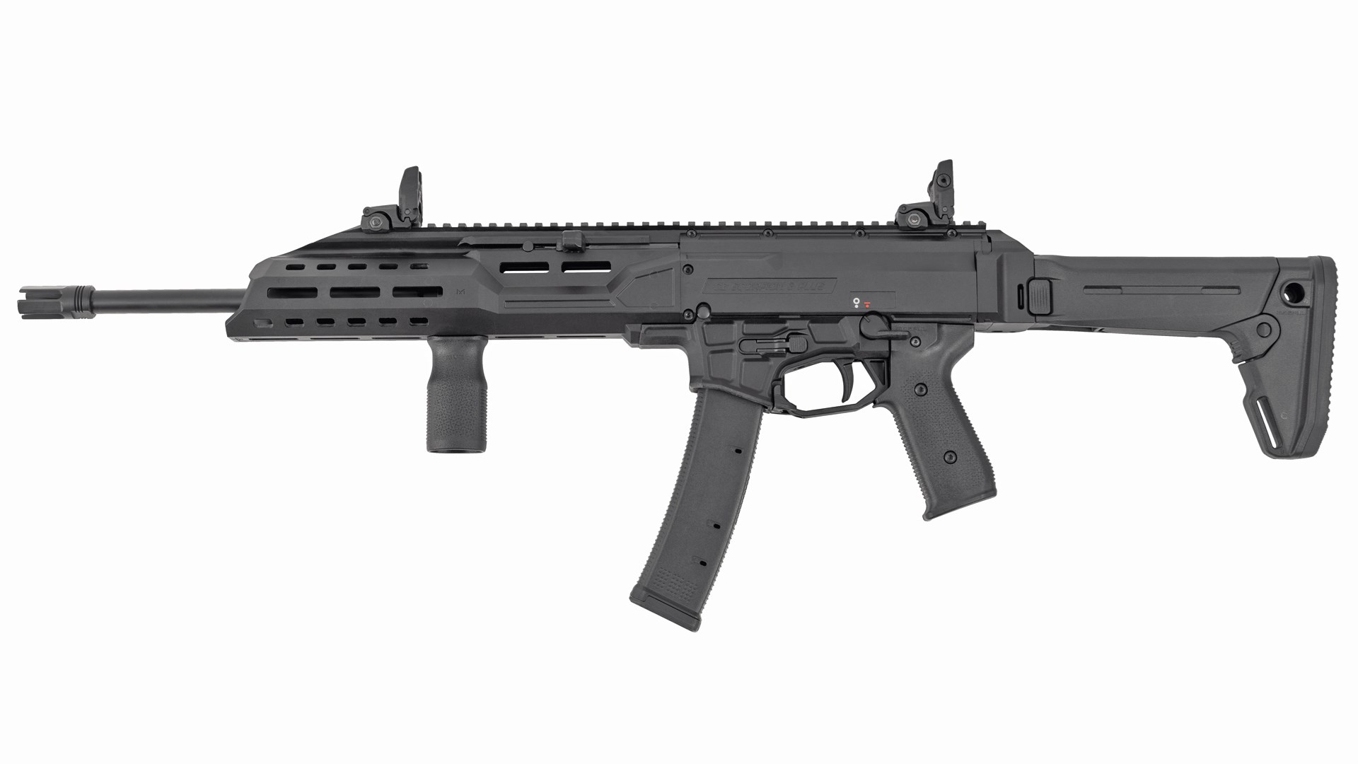 Left side of the CZ Scorpion 3+ Magpul Edition carbine.