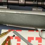 Rifle with ammo and ruler