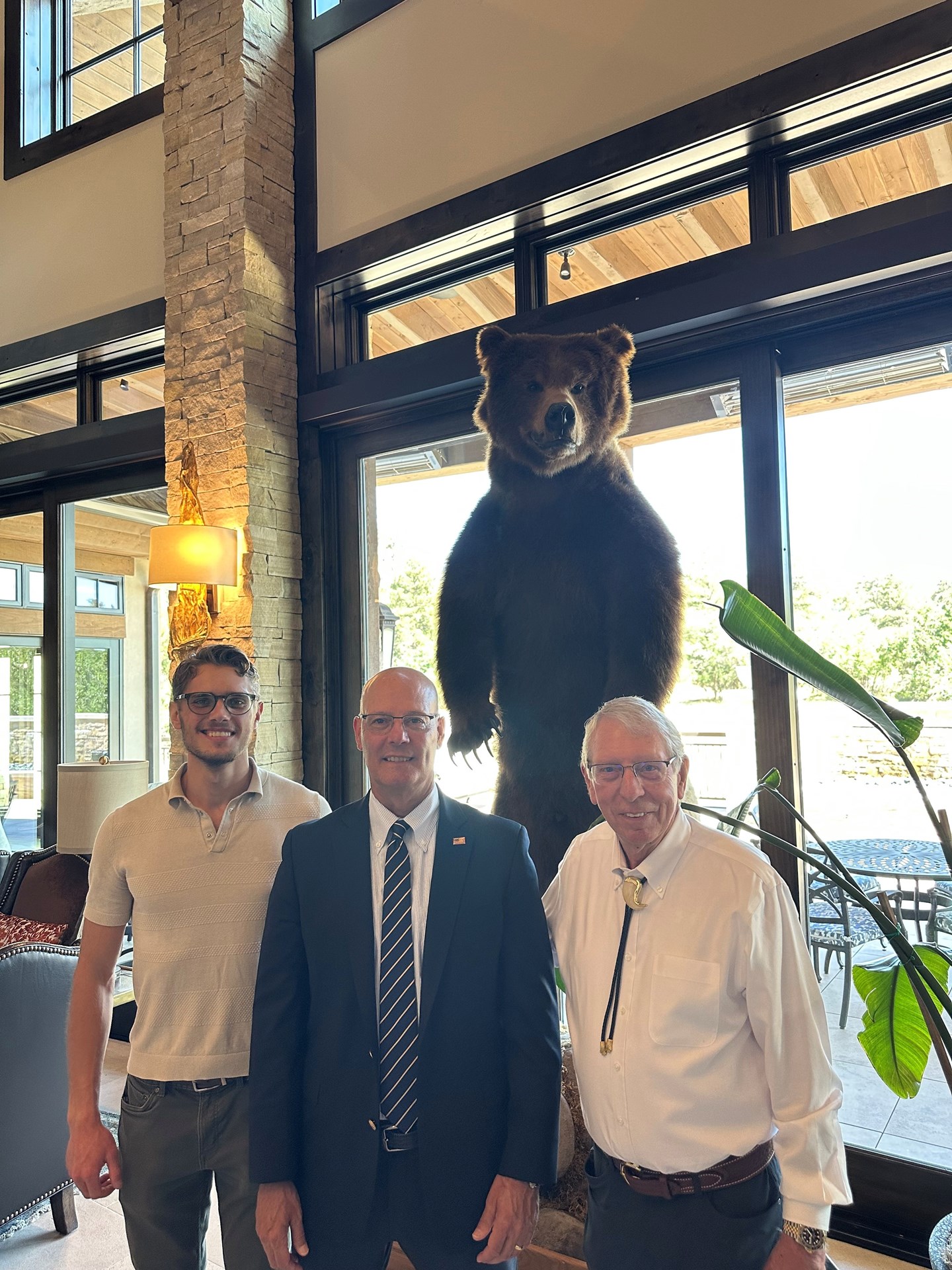 NRA Board Member and Colorado State Shooting Association Executive Director Huey Laugesen, NRA EVP and CEO Doug Hamlin, NRA Benefactor Life Member Dan Predovich