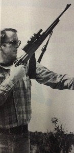 With sling attached in the shooting position (hooked up to front and intermediate bases), shooter thrusts his left arm through.