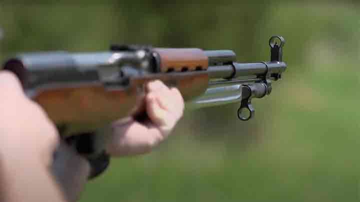 The Russian SKS-45 carbine.
