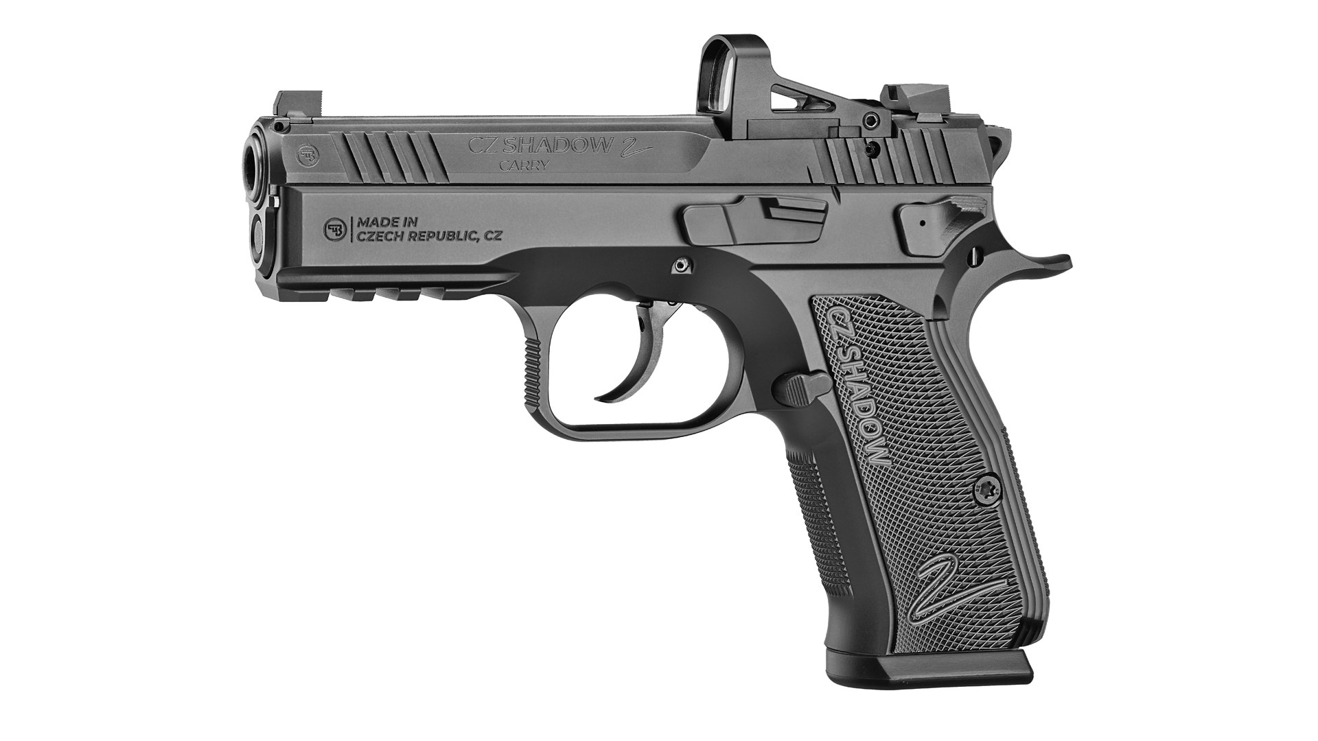 Left side of the CZ Shadow 2 Carry.
