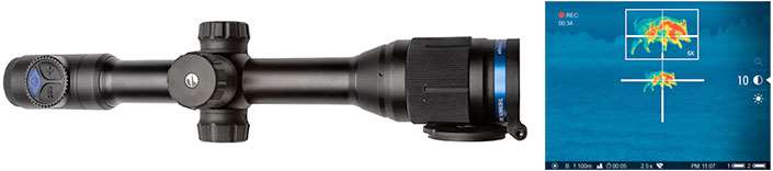 Pulsar Thermion XM38 thermal optic with colored heat signature