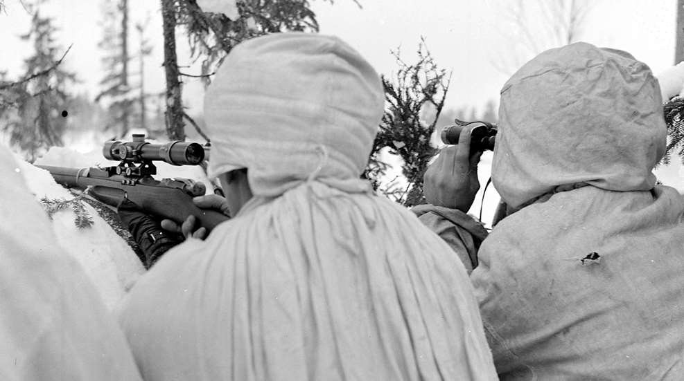 Aa Finn Sniper Team 1940 Using Soviet M91 30 With PE Scope