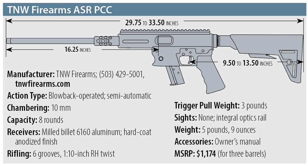 TNW Firearms ASR 1911 specs