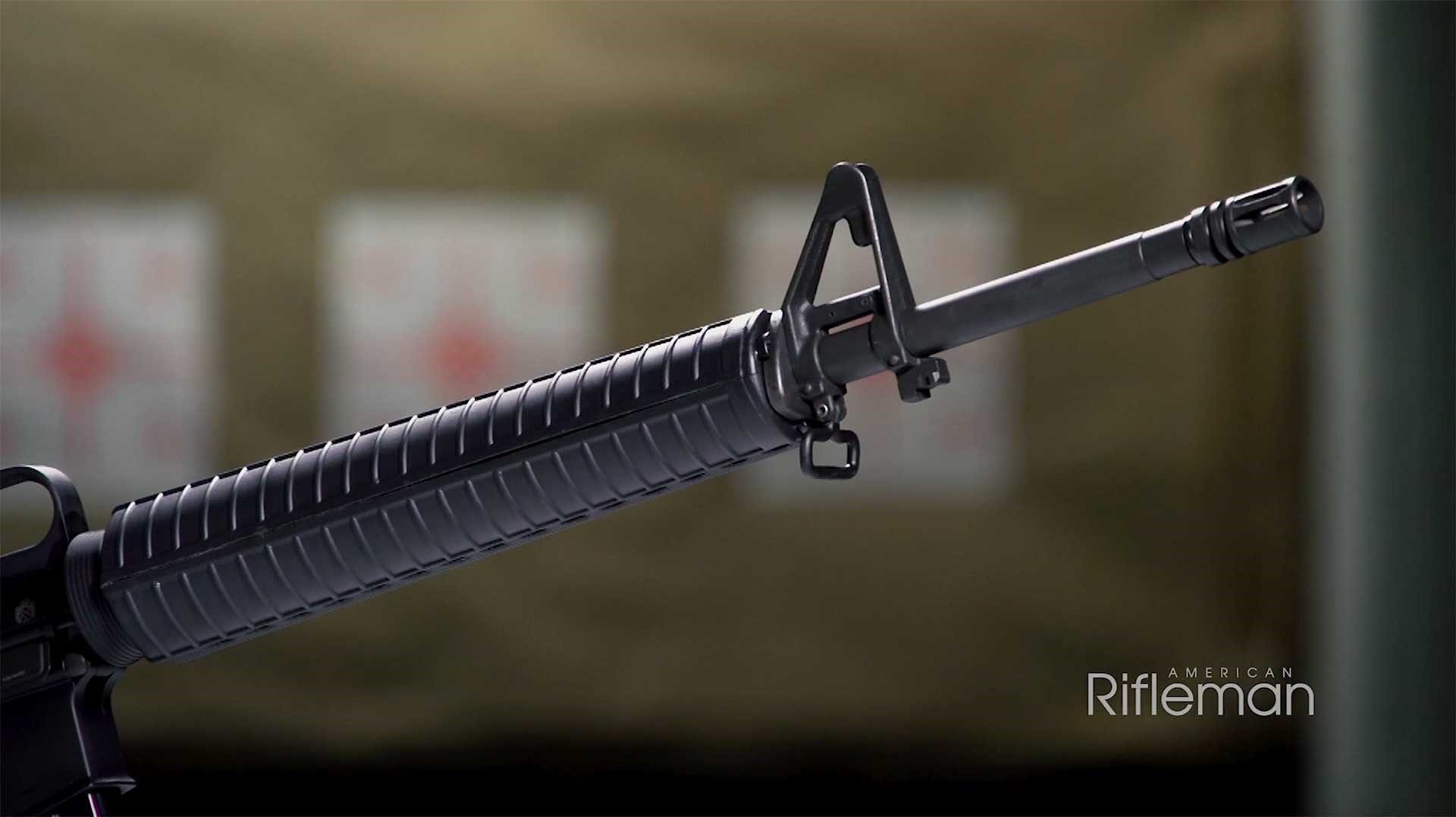 Springfield Armory SA-16A2 handguard, A2 front sight and A2 flash hider.