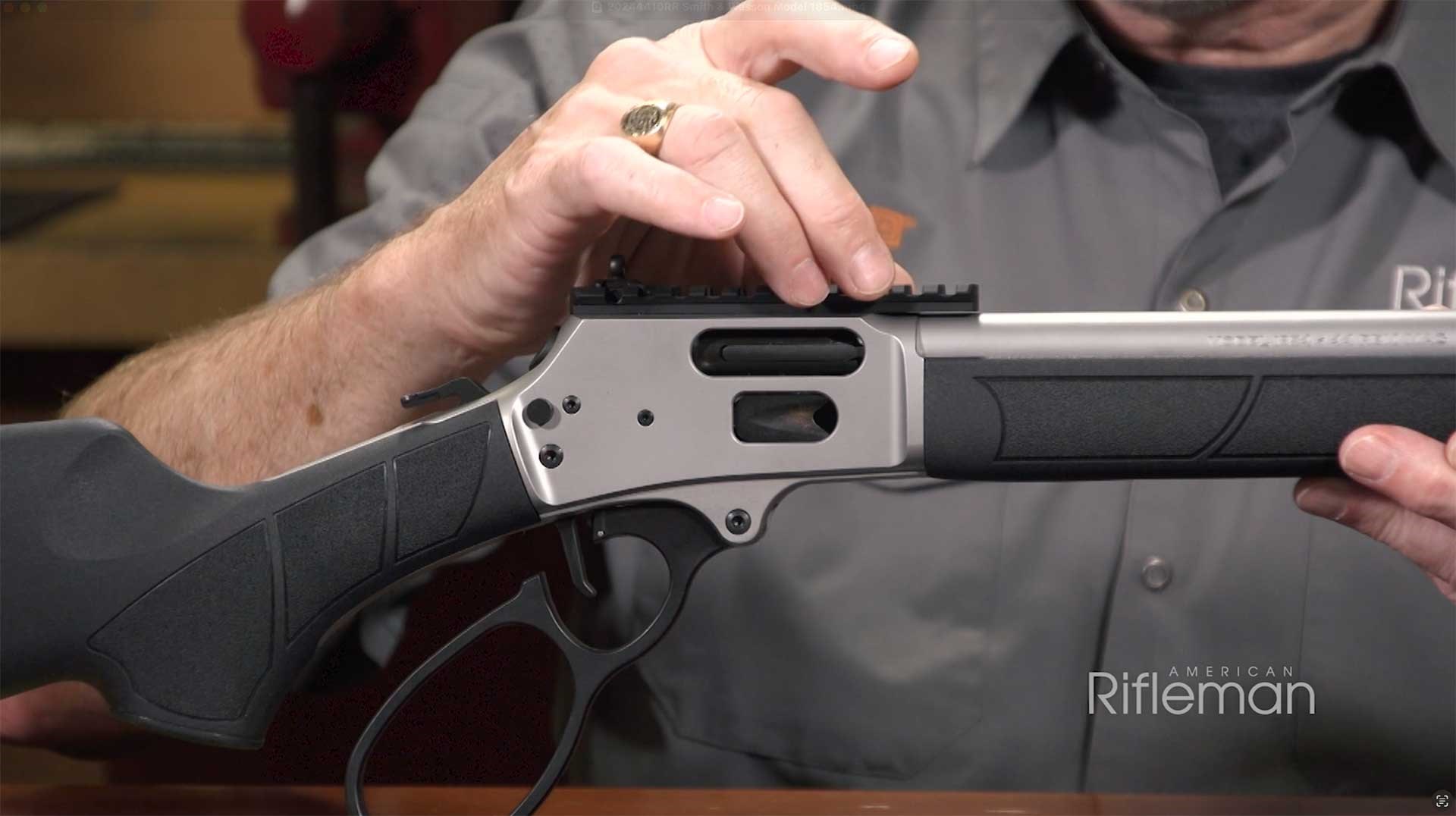 Right side of the Smith & Wesson Model 1854 receiver.