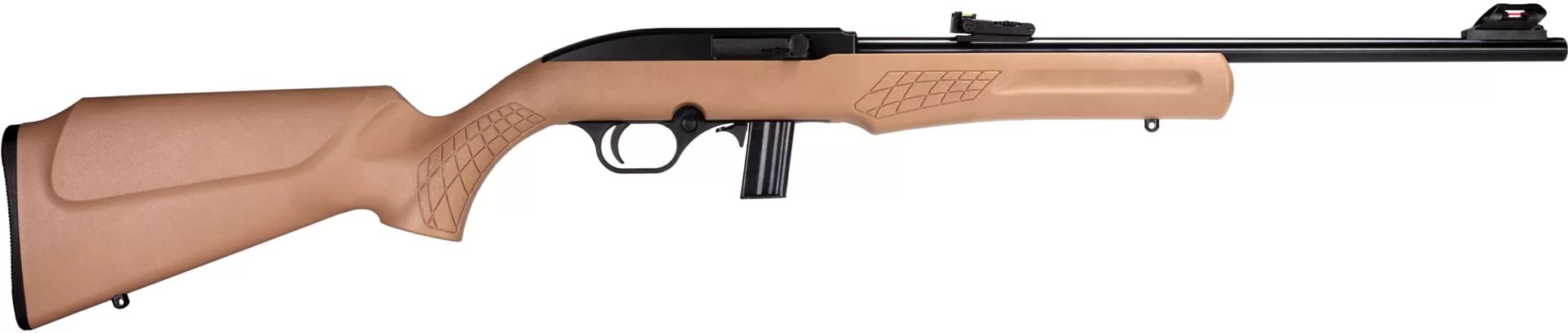 Rossi RS22 right-side view FDE tan color semi-automatic rifle on white background
