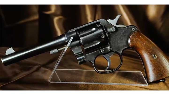 The Colt produced U.S. Model of 1917 service revolver chambered in .45 ACP.