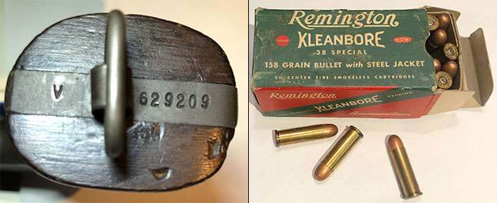 lanyard ring, “V”-prefix, 158-gr. jacketed bullets