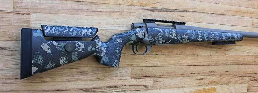 right side camouflage gunstock