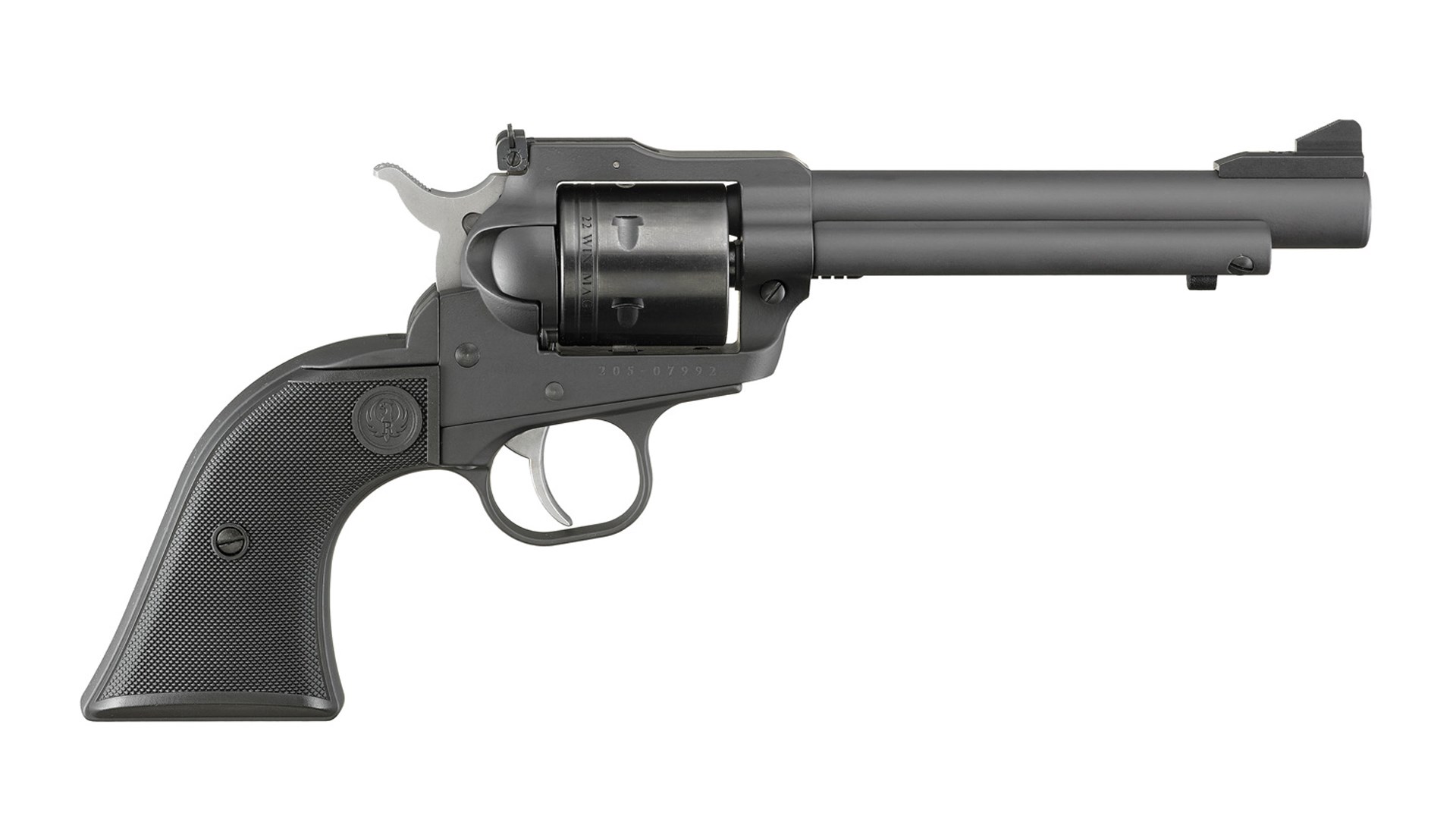 Ruger Super Wrangler right side profile shown on white.