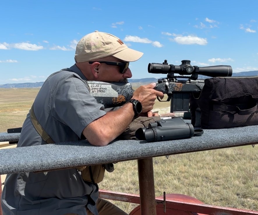 Long-range shooting from a bench