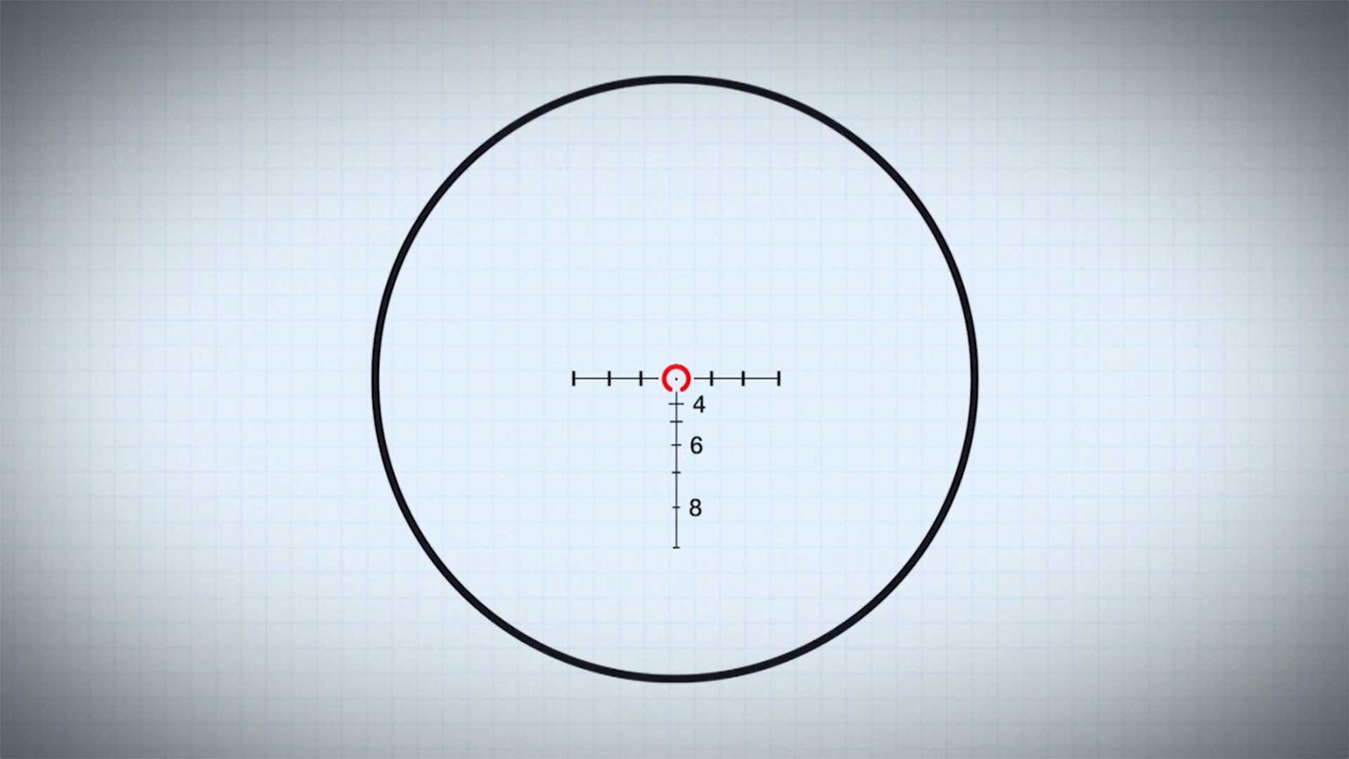 Leupold's CM-R2 reticle as used in the Patrol 6HD riflescope.