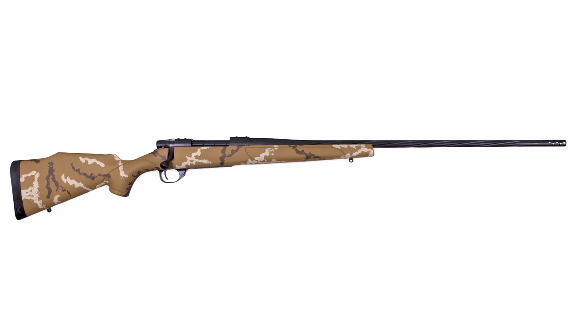 Right side of the Weatherby Vanguard Outfitter rifle.