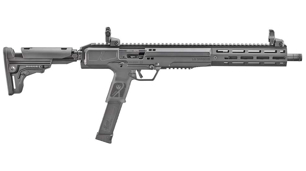 Right side of the Ruger LC Carbine in 10 mm Auto.