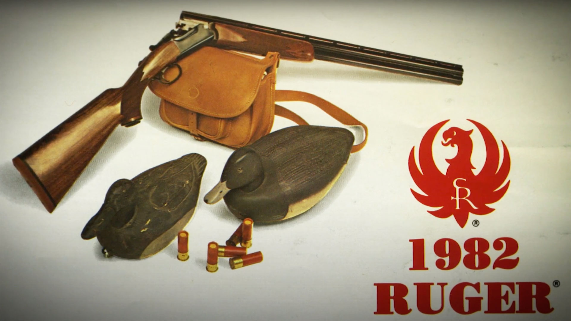 A Ruger Red Label over-under shotgun add from 1982.