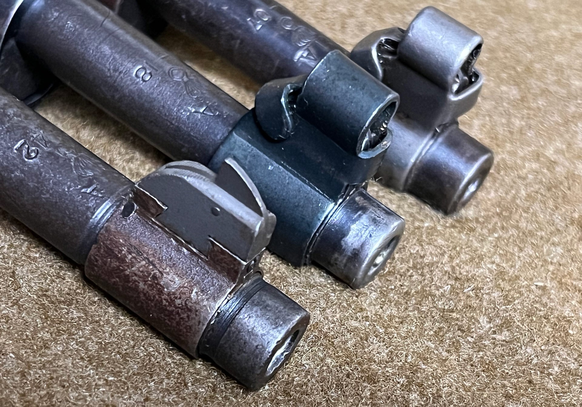 M1903 rifle barrel muzzle comparison sights stamping