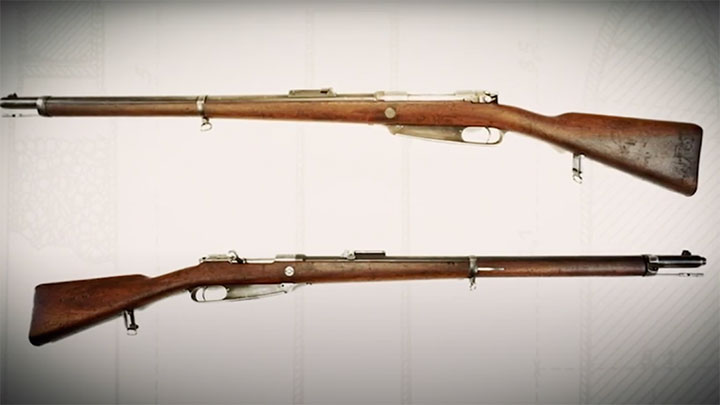 A profile view of a German Gewehr 88 Commission Rifle.