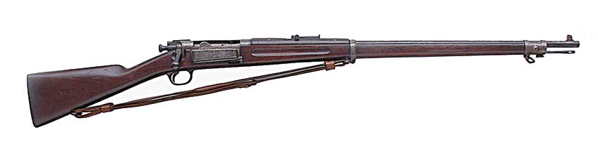 U.S. Model 1892 Krag-Jorgensen Rifle. The M1892 shown is documented to have been used by the 16th Infantry at the Battle of Santiago.