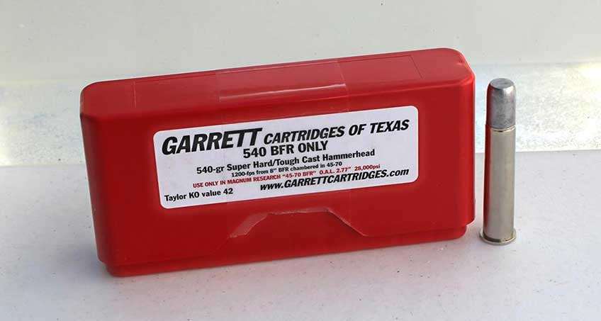 garrett cartridge red box ammunition .45-70 gov&#x27;t