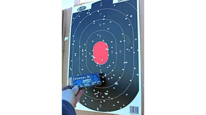 hand fingers box federal premium ammunition target pattern results accuracy
