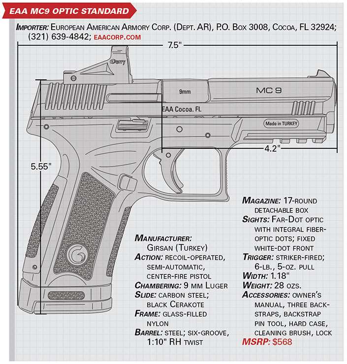 EAA mc9 optic standard specs