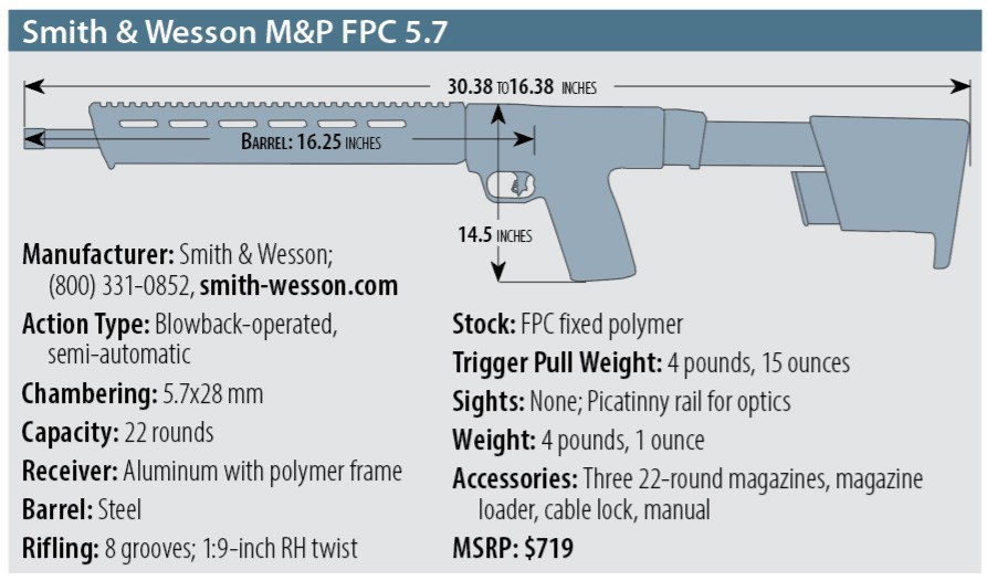 Smith & Wesson M&P FPC 5.7 specs