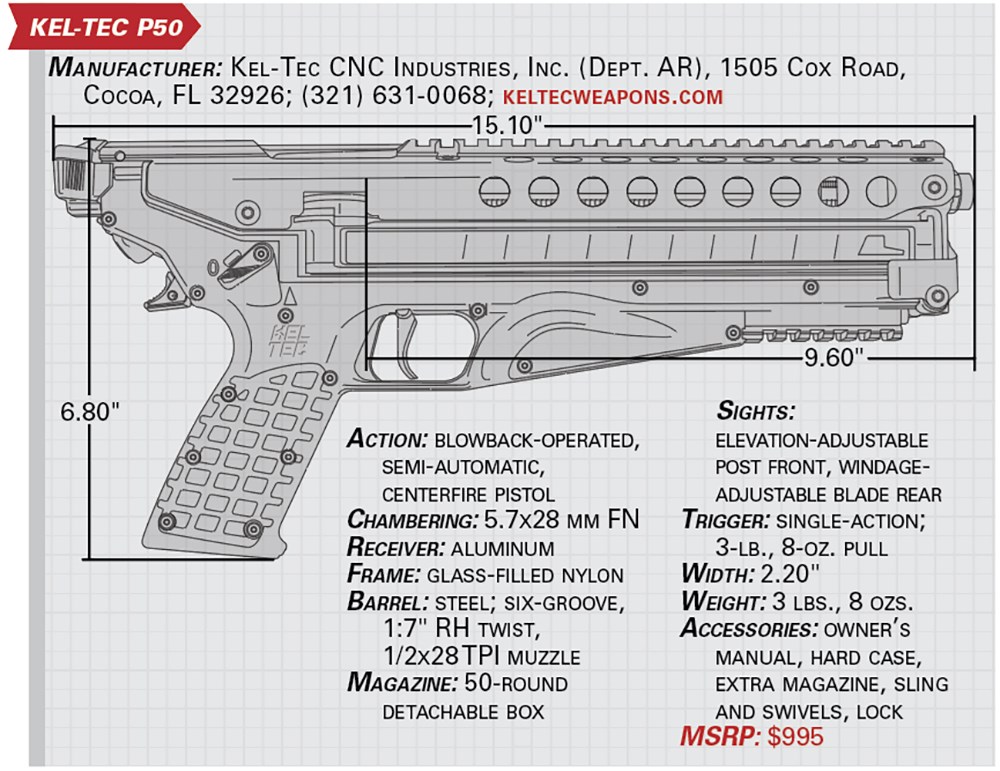 kel-tec p50 specs