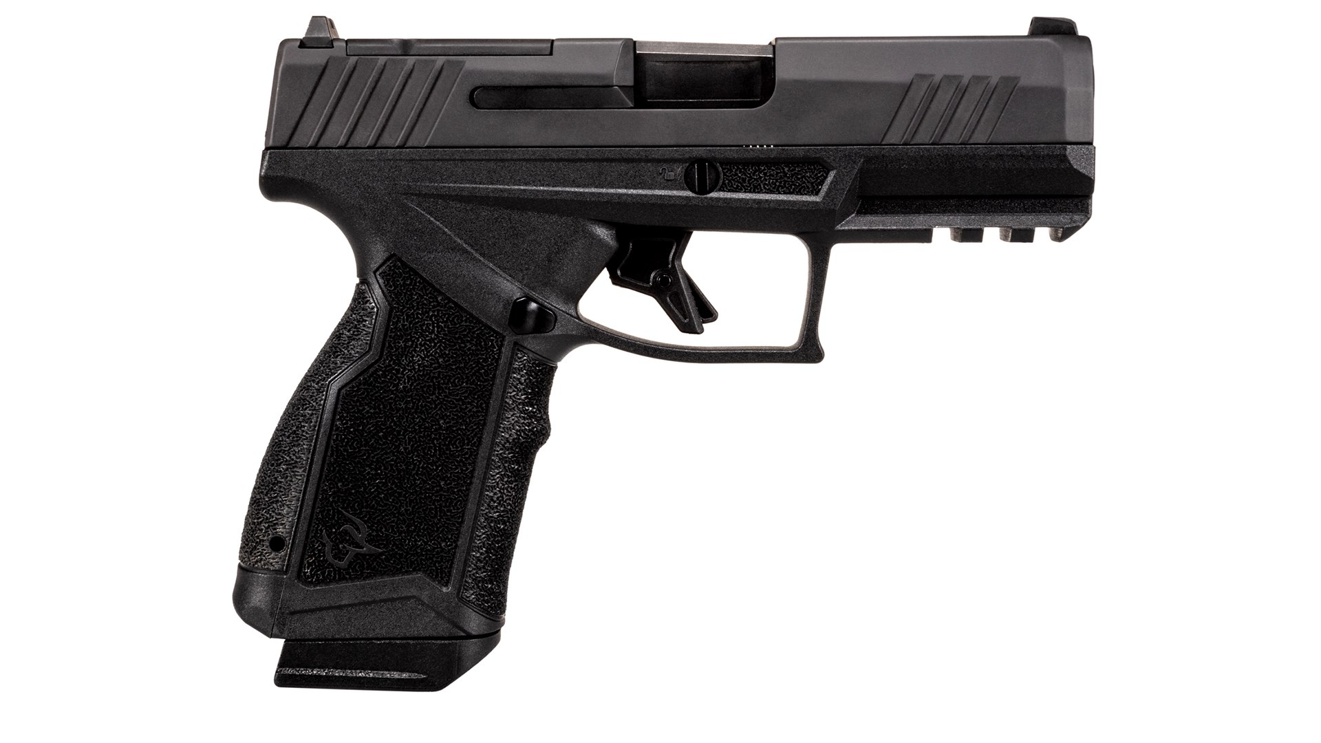 Right side of the all-black Taurus GX4 Carry pistol.