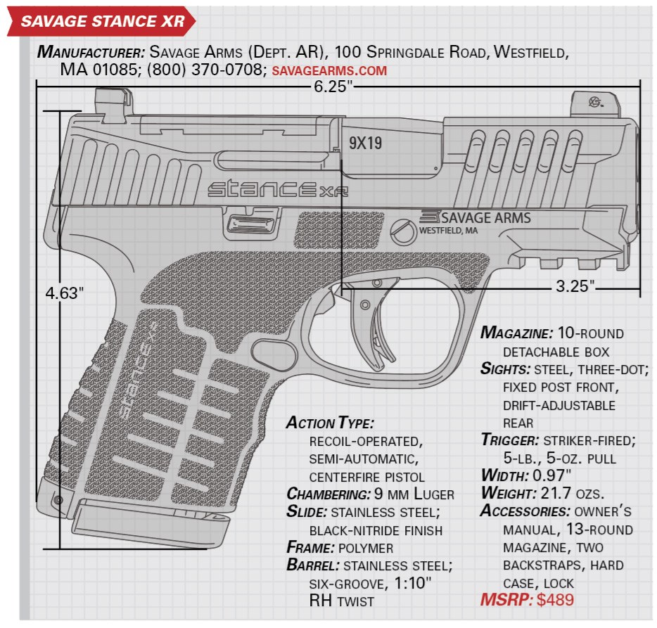 Savage Stance XR specs