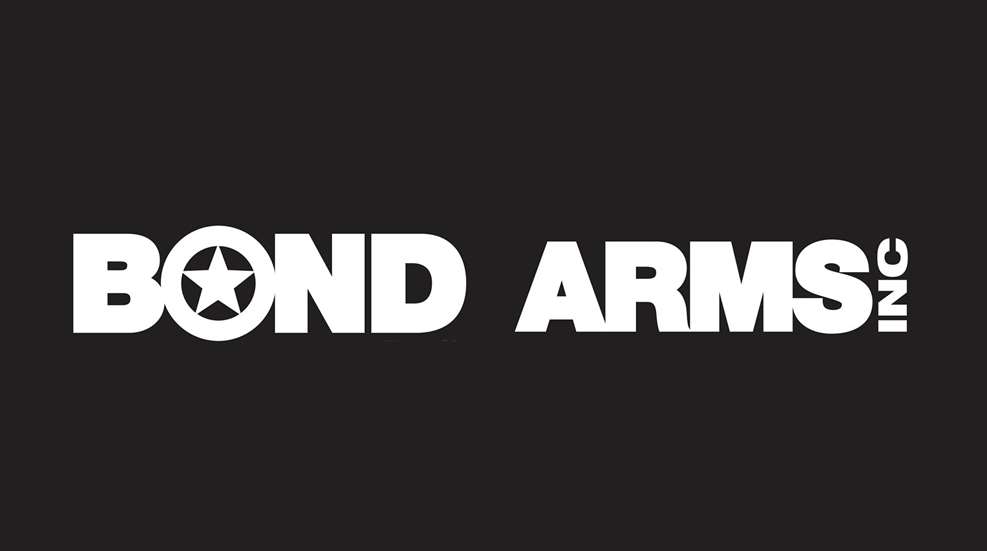 Bond Arms Inc logo on black white text