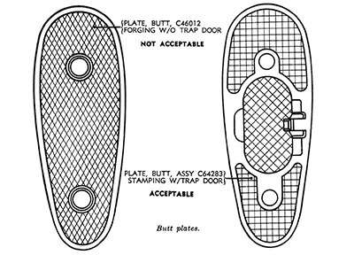 buttplate with hinged door