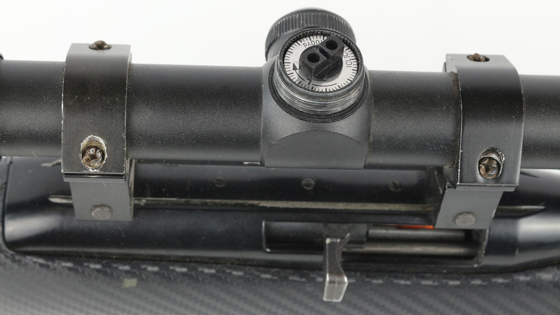 riflescope top view dial knob gun rifle optic