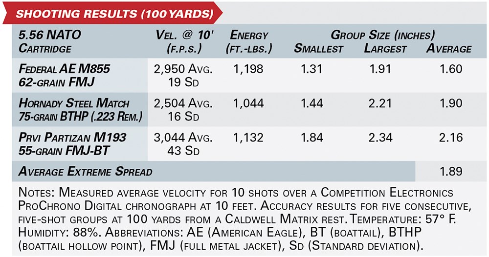 Springfield Hellion shooting results