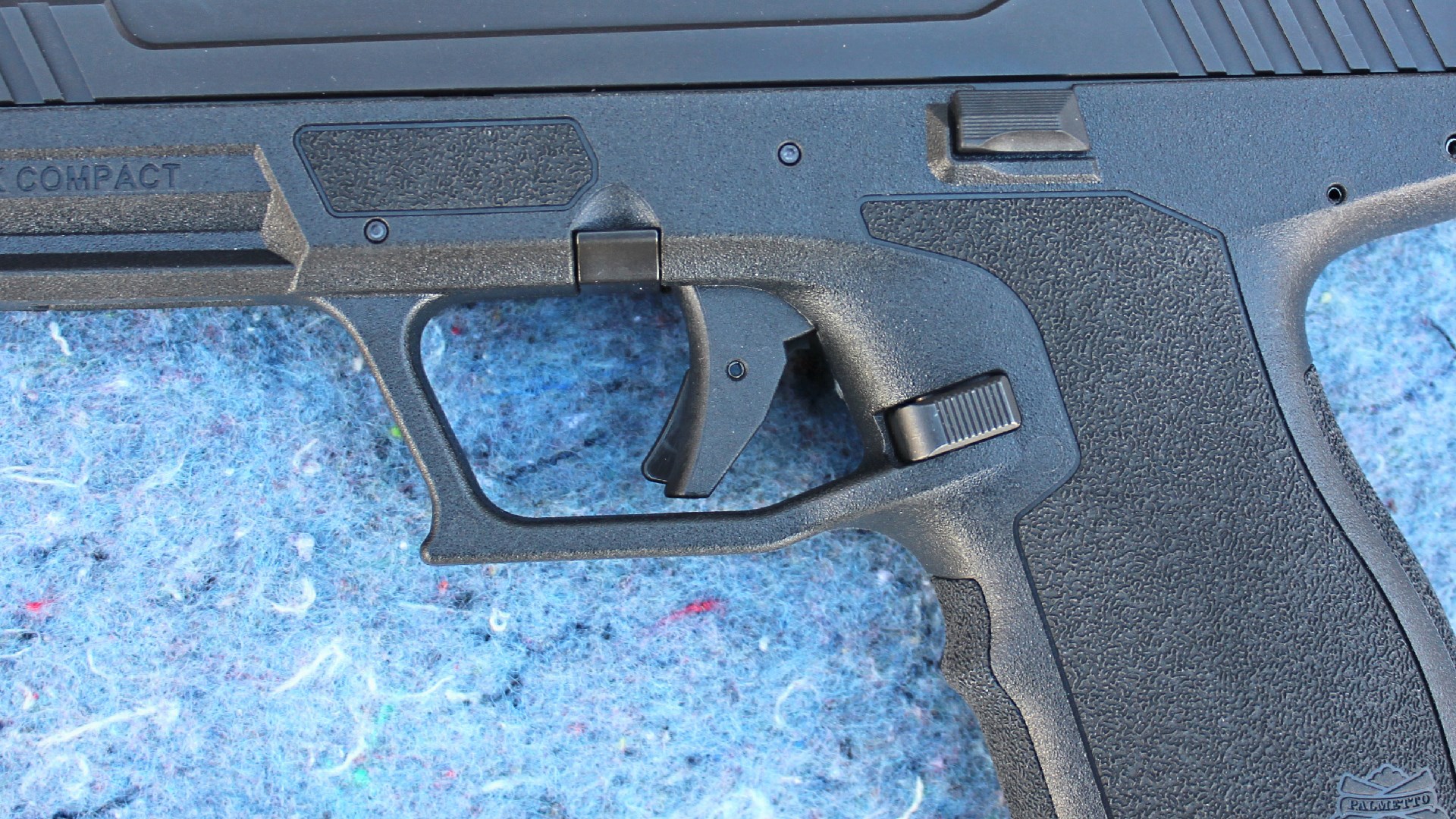 Palmetto State Armory 5.7 Rock Compact left-side controls